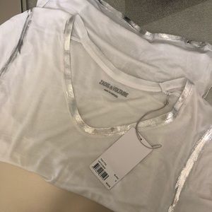 Zadig & Voltaire Foil T-Shirt- Small BNWT
